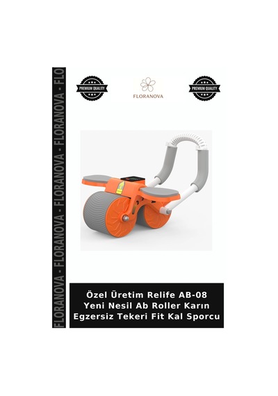 Özel Üretim Relife Ab-08 Yeni Nesil Ab Roller Karın Egzersiz Tekeri Fit Kal Sporcu