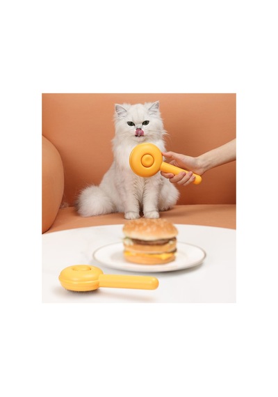 Hamburger Şekilli Otomatik Temizlenen Evcil Hayvan Tarağı - Pg2869