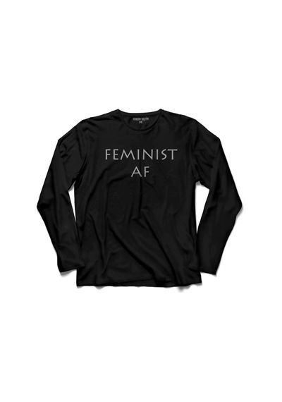 Femınıst Af Komunizm Güçlü Kadın Feminizm Uzun Kollu Tişört (512916367)