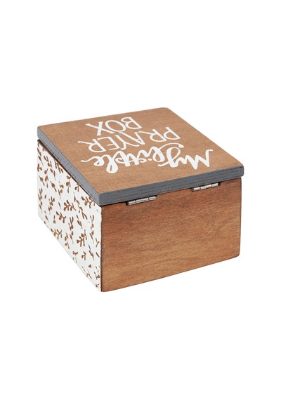 Lexroo Menteşeli Ahşap Kutu - My Little Prayer Box Çok Renkli