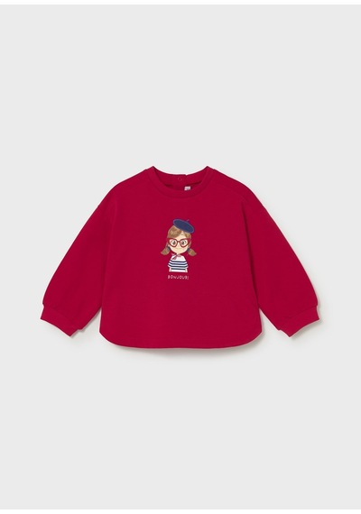 Mayoral Kız Bebek Sweatshirt Kırmızı