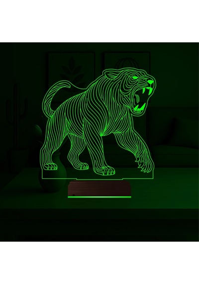 Luvivia Kaplan 3d Lamba - Masa Gece Lambası V2 Şeffaf