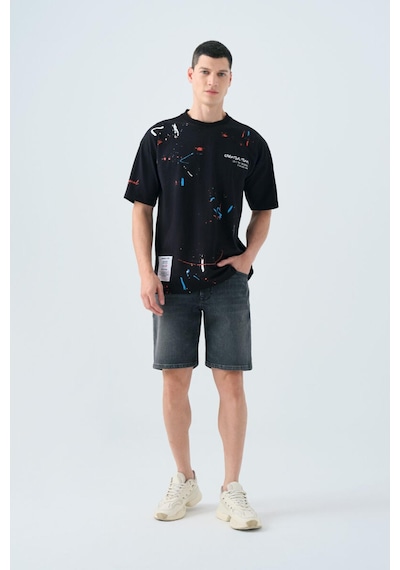 Loft Lf2040124 Erkek Kısa Kollu T-shirt Siyah