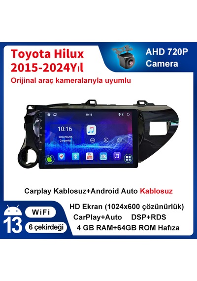 Toyota Hilux 2015-2024 Yıl Multimedya 4-64 Gb Navigasyon