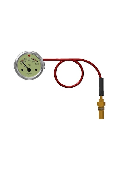 Ölçüsan Mekanik Hararet Isı Gösterge Saati 52mm 3 Metre Civalı