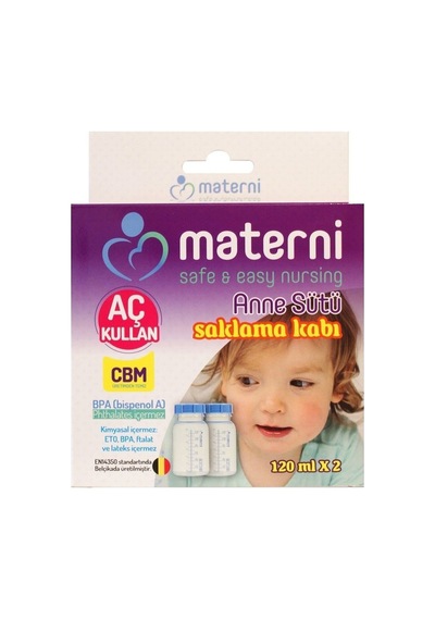 Materni Biberon Süt Saklama Kabı 2 x 120 ML