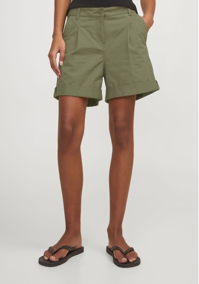 Jack & Jones Kadın Chino Şort - Maddy 12253014 Aloe Haki