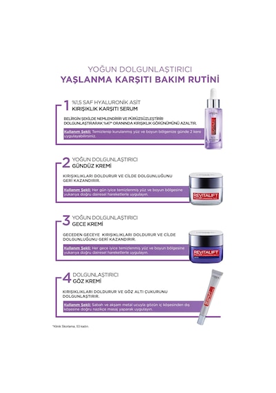 L'Oreal Paris Revitalift Filler %1.5 Saf Hyaluronik Asit   Serum 30 ML
