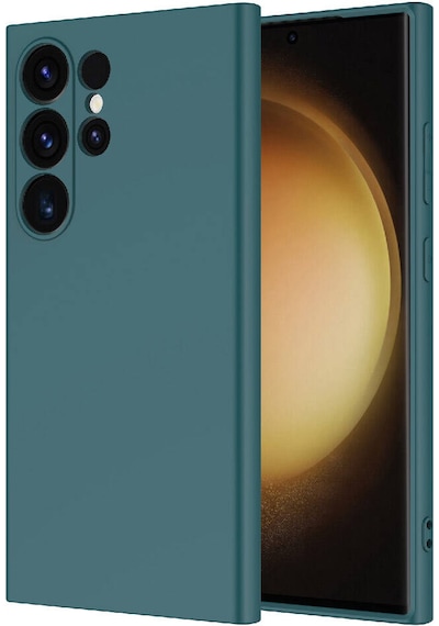 Galaxy S24 Ultra Uyumlu Zore Mara Lansman Kılıf-koyu Yeşil Koyu Yeşil