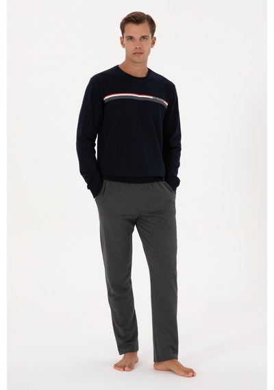 U.s. Polo Assn. Erkek Lacivert Pijama Takım 50318540-vr033 Lacivert