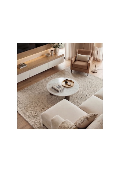 Purelıne Ledli Duvar Tv Ünitesi 140 Cm Meşe Beyaz Beyaz-meşe 160 Cm