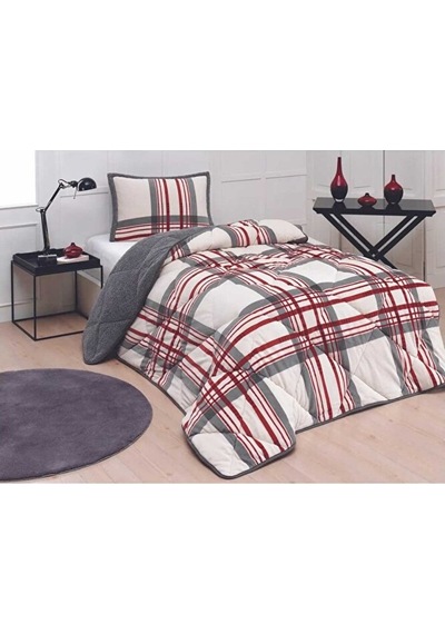 Comforter Yorgan Set Tek Kişilik Wera Kırmızı