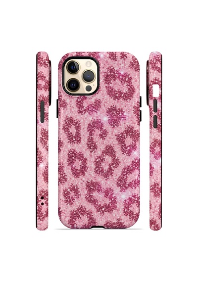 Velvoria Valestra Pembe Leopar Apple iPhone Uyumlu 12 Pro Max Darbe Korumalı Kılıf Valestra Select - Pembe Leopar