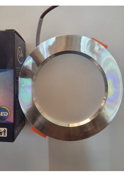 Şila 5 Watt Krom Kasa Beyaz Işık Led Spot 6500k 6 Adet