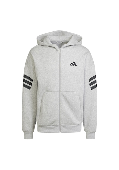 12storeez Adidas Future Icons 3-stripes Full-zip Erkek Sweatshirt Gri L Acı Kahverengi