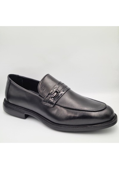 Greyder 67705 Siyah Hakiki Deri Erkek Loafer Klasik Ayakkabı Siyah