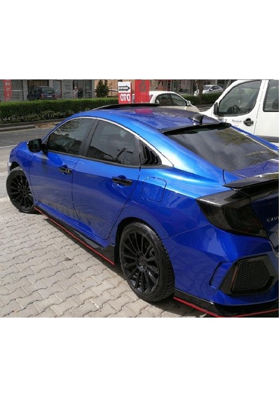 Honda Civic Cam Üstü Yay Spoiler Parlak Siyah Renk Fc5 2016-2021