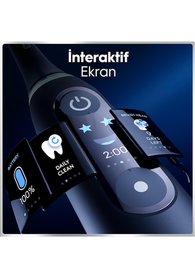 Oral-b İo6 Siyah Şarjlı/elektrikli Diş Fırçası, 2 Fırça Başlığı, Uzun Ömürlü Pil, Premium Seyahat Kabı 95852477