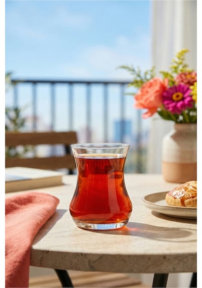 Lav Eda Cam Çay Bardağı 6 Kişilik 170 ml