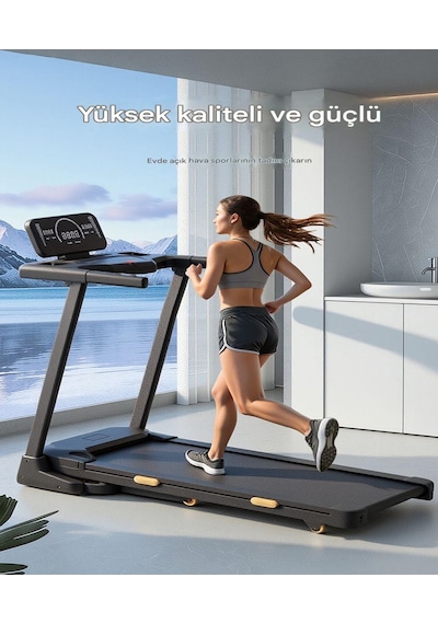 Raiden Kb-900 4hp Yürüme Ve Koşu Bandı 10 Katmanlı Bluetooth Koşu Cihazı Aleti Kademeli Otomatik Eğim