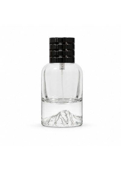 20 Adet Boş Cam Parfüm Şişe, 50 Ml, Kare Mount Dağ Model, Şeffaf, Geçmeli-fmd-50