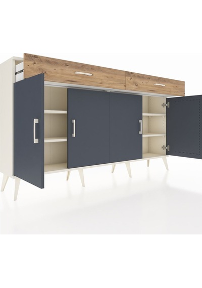 Arges Konsol 4 Raflı 2 Çekmeceli 4 Kapaklı 176x30x99 Aytaşı-antra Aytaşı-antrasit/çam Arges Konsol 4 Raflı 2 Çekmeceli 4 Kapaklı 176x30x99 Aytaşı-antra Aytaşı-antrasit/çam