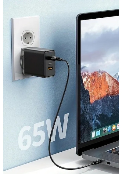 River World Hızlı Şarj Aleti Type C Uçlu 65 W
