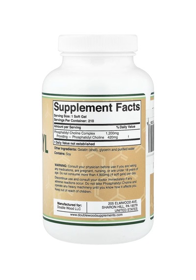 Phosphatidyl Choline Complex 1200 Mg 210 Capsules