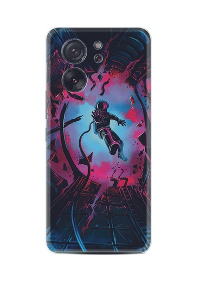 Xiaomi 13t - Xiaomi 13t Pro Kılıf Silikon Desen Özel Seri Astronot Attack 1702