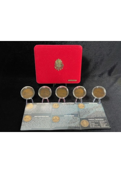 Darphane 2015 Çanakkale Zaferi'nde Türk Donanması - Bronz Sikke Hatıra Para Seti Kutulu Sertifikalı