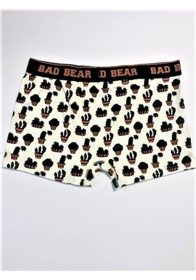 Bad Bear Erkek Boxer Cactus Beyaz