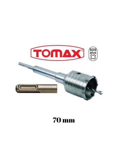 Tomax Sds Plus Elmaslı Beton Delme Ucu 70 Mm Panç + 200 Mm Adaptör