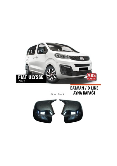 Fiat Ulysse Yarasa Batman Ayna Kapağı 2022+ Parlak Siyah