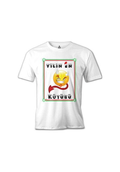 Yılın En Kötüsü Beyaz Erkek Tshirt