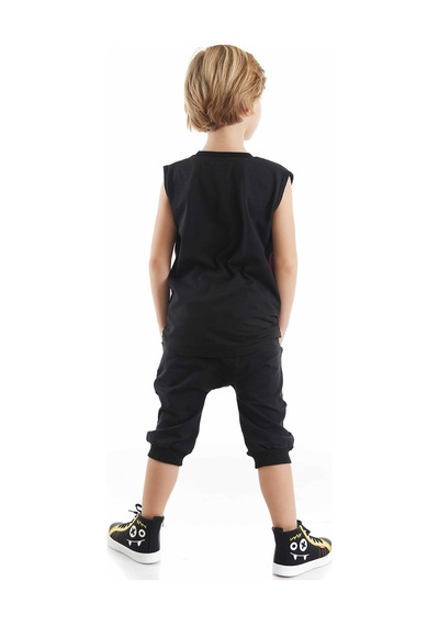 Denokids Şimşek Maske Erkek Çocuk T-shirt Kapri Takım Çok Renkli Denokids Şimşek Maske Erkek Çocuk T-shirt Kapri Takım Çok Renkli