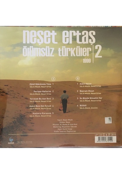 Neşet Ertaş Ölümsüz Türküler 2 Lp
