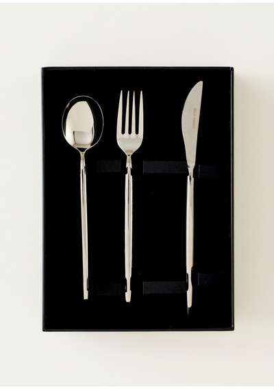Bella Maison Siena 18 Parça Tatlı Çatal Kaşık Bıçak Seti Silver Silver