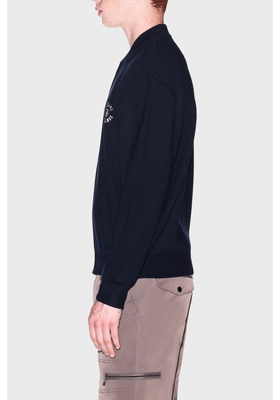 Armani Exchange Yün Karışımlı Regular Fit Yuvarlak Yaka Hırka Erkek Hırka Xm002864 Af14007 Ub101 Lacivert