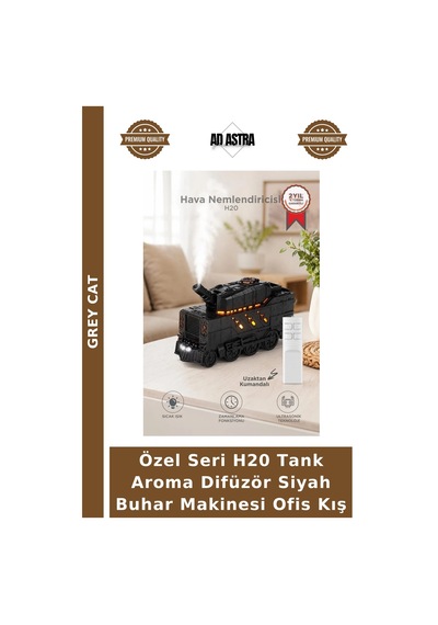 Özel Seri H20 Tank Aroma Difüzör Siyah Buhar Makinesi Ofis Kış