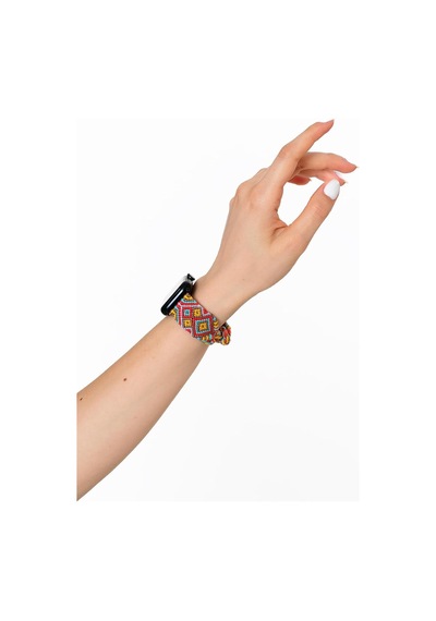 Etnich Silver 38-40-41 Mm Smart Watch Braided Band Çok Renkli