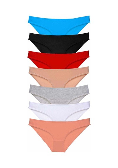 Royaleks 7 Adet Süper Eko Set Likralı Kadın Slip Külot Set 1 (537492216) Çok Renkli
