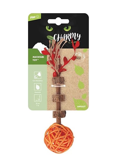M-pets Charmy Amulet Turuncu Matatabili Kedi Oyuncağı 18 Cm 244-50162.01