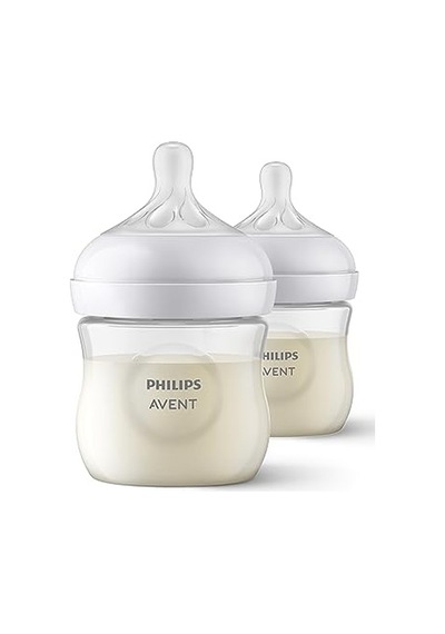 Philips Avent Doğal Tepkili Biberon 2'li Set, 125 Ml, 0-3 Ay, Akıtmaz Emzik, Kolik Ve Gaz Önleyici, Bpa İçermez, Sc
