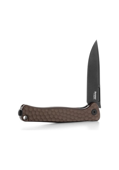 Lionsteel Emmet Em01a Eb Old Black Blade Magnacut Earth Aluminium Hammertone Kamp Çakı Kahverengi