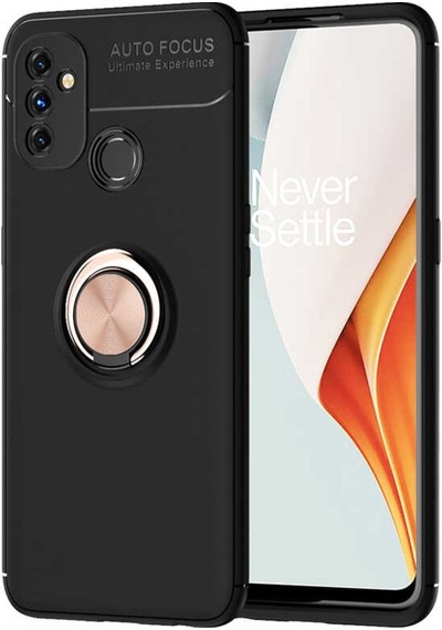 One Plus Nord N100 Kilif Zore Ravel Yüzüklü Silikon Kilif 484059000