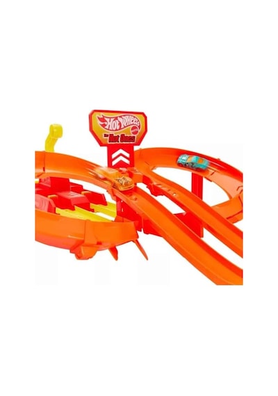 Hot Wheels Oyuncak Araba Ve Pist Seti, 2 Adet 1:64 Ölçekli Metal Araçla Yarış Ve Çarpışma, Hot Ones Otoyol Oyun Seti Ve Kolayca Birleştirilebilen Pist, Jfd11