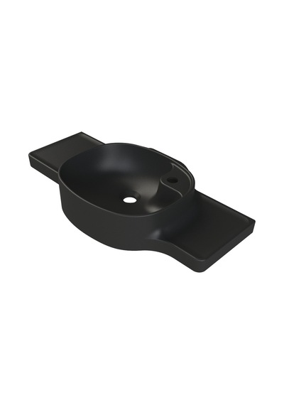 Mat Siyah 80 Cm Uzunluğunda Modern Lavabo 508 Yeşil