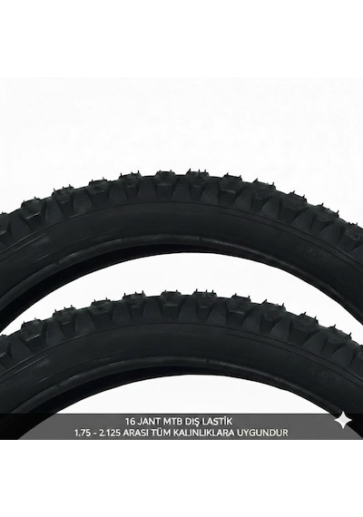 16 Jant Bisiklet Dış Lastik Takımı 2 Adet 16x1.75 1.95 2.125 Uyumlu Çocuk Bisikleti Mtb Lastiği
