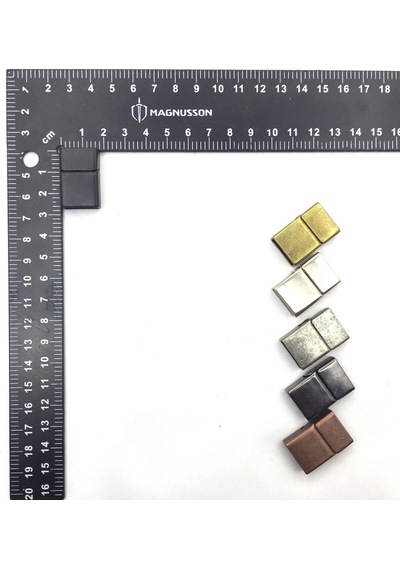 5x15 Mm Deri Bileklik Kiliti Mıknatıslı Kilit 10 Adet 5 X 15 Mm / Siyah