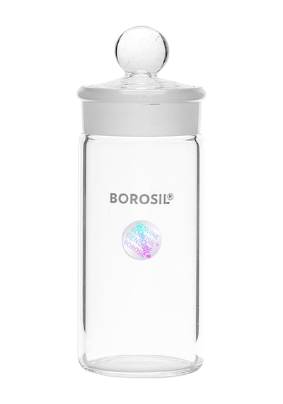 Borosil Cam Vezin Kabı + Tıpa
